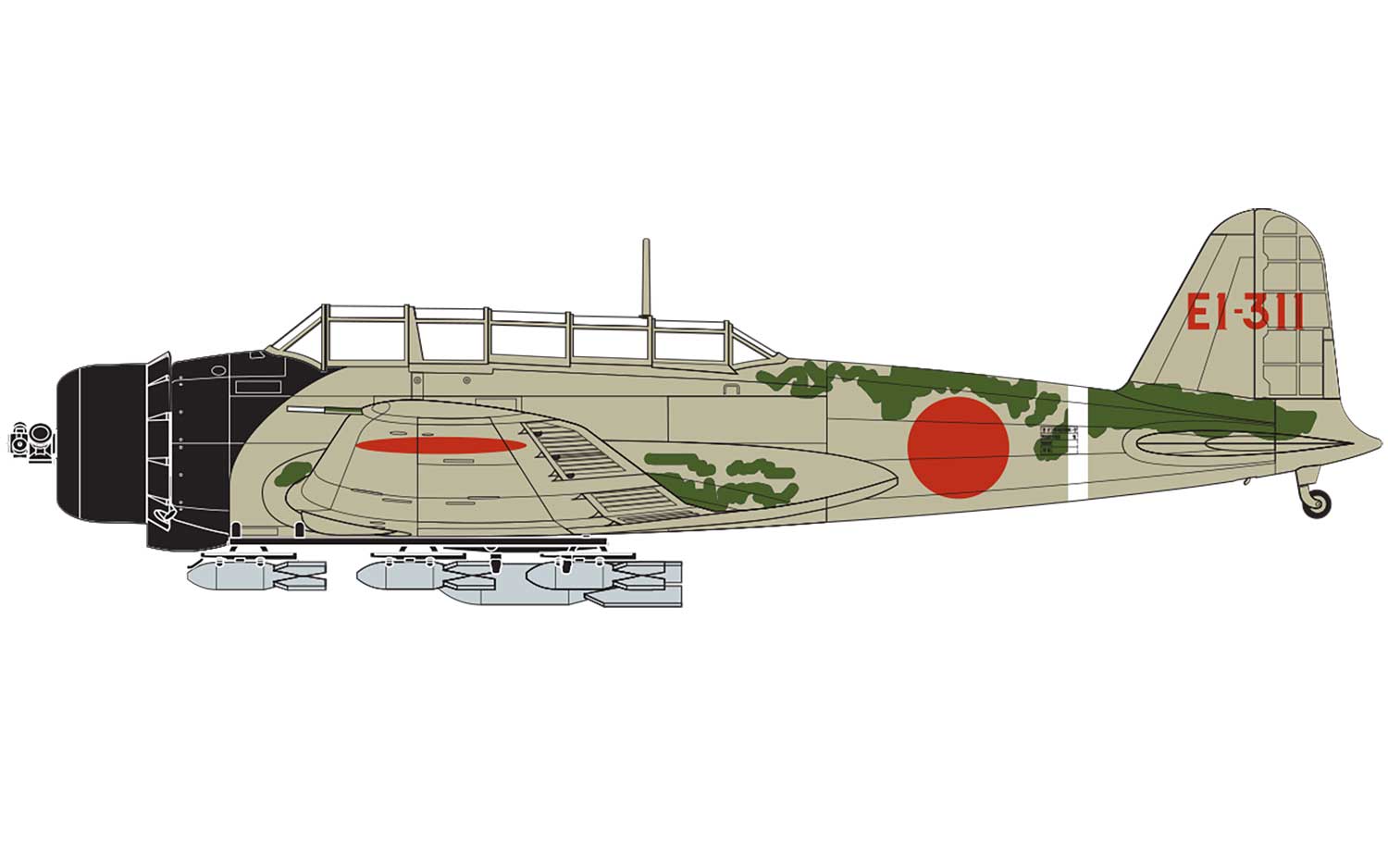A04058 Самолет Nakajima B5N2 'Kate' 1:72 Airfix