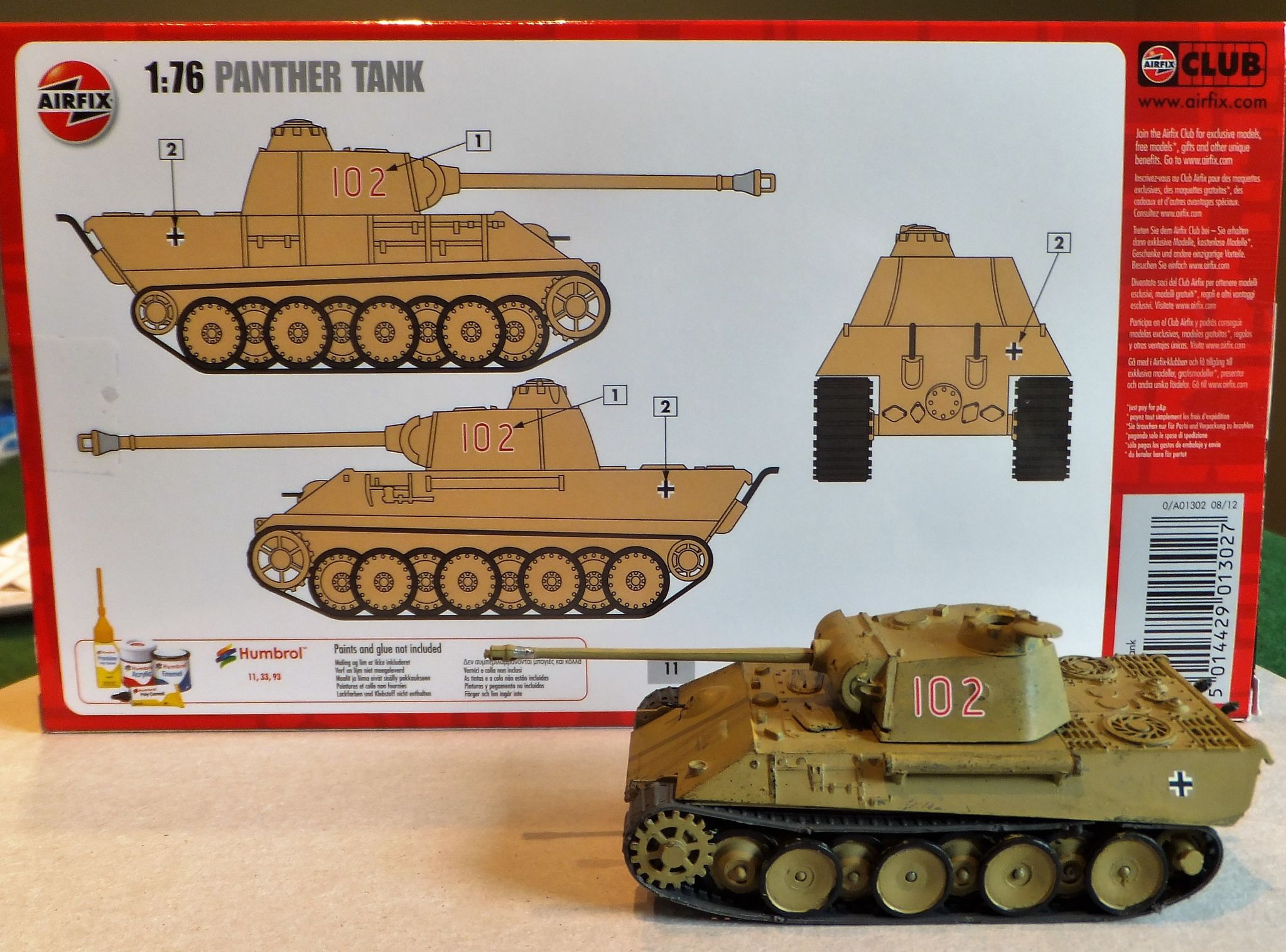 A01302V Сборная модель Танка Panther Airfix