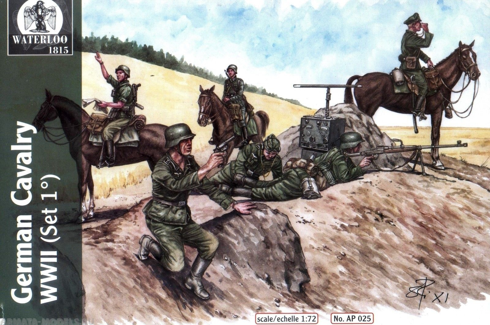 AP025 WWII German Cavalry (Set 1) WATERLOO