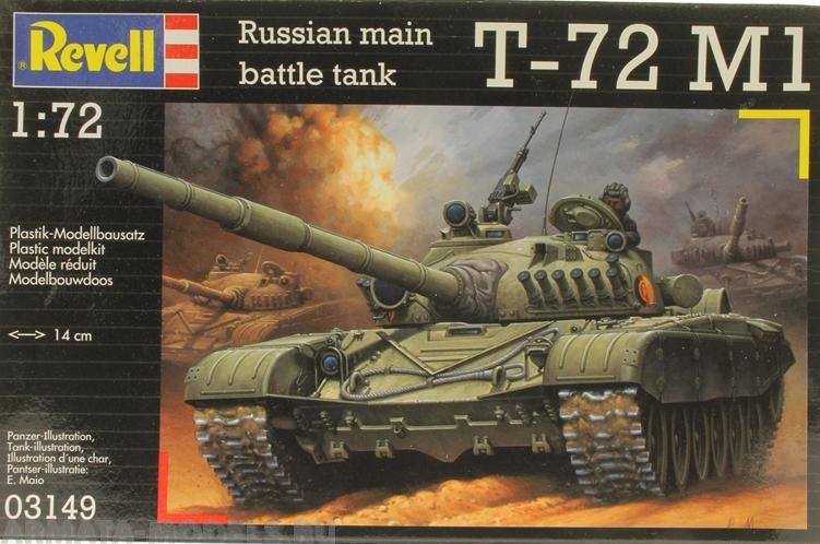 03149 Советский танк T-72M (1/72) Revell