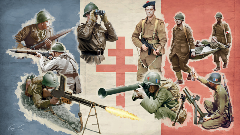 6189ИТ Солдатики WWII: FREE FRENCH INFANTRY Italeri