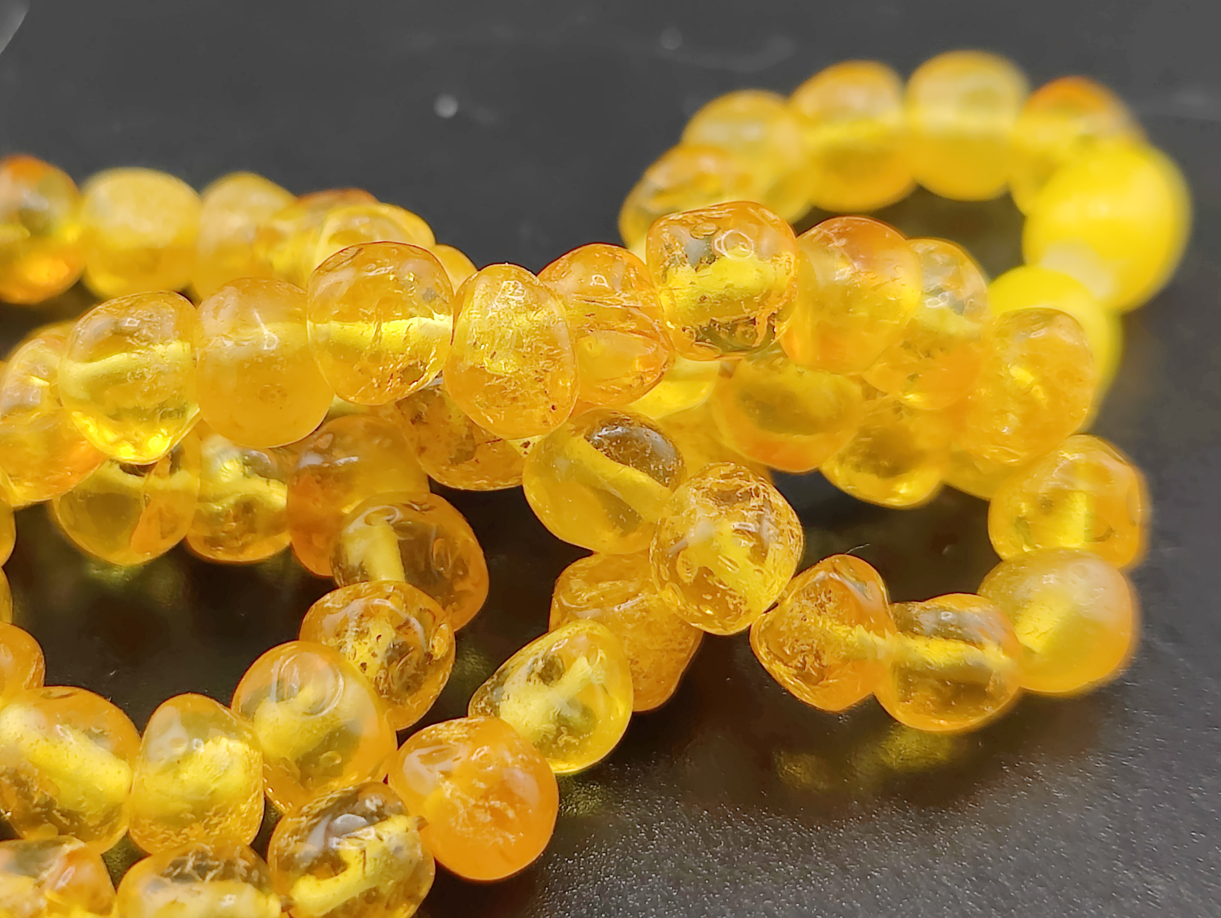 AAM0038 Бусы из натурального янтаря детские