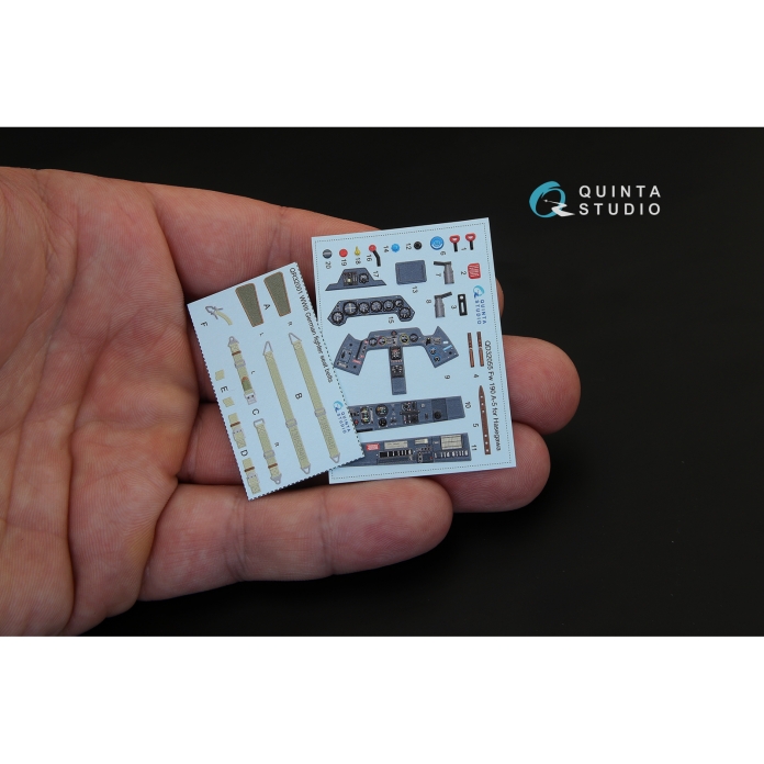 QD32055 3D Декаль интерьера кабины FW 190A-5 (для модели Hasegawa)