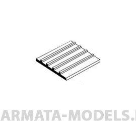 EVG4542 Имитация досок, шаг 1,8 мм, лист 15х30 см