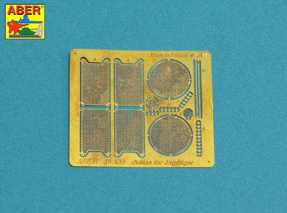 ABR-48-A30 Фототравленая решетка  Grilles for Sd.Kfz.186 Jagdtiger для Tamiya