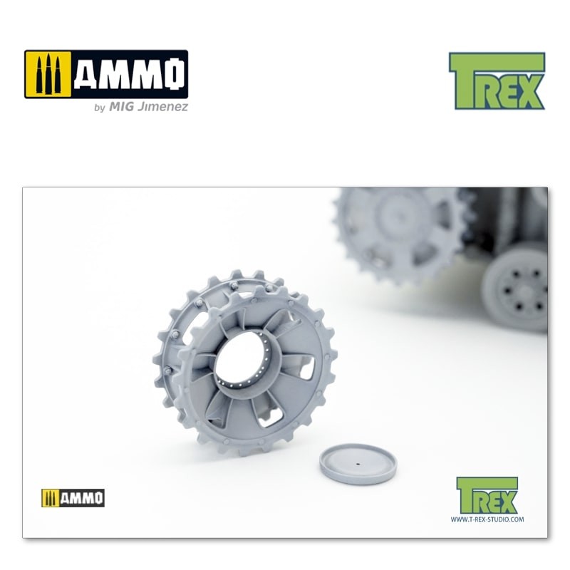TR35033-1 Звездочка PzKpfw III Disassembled Sprocket Set A