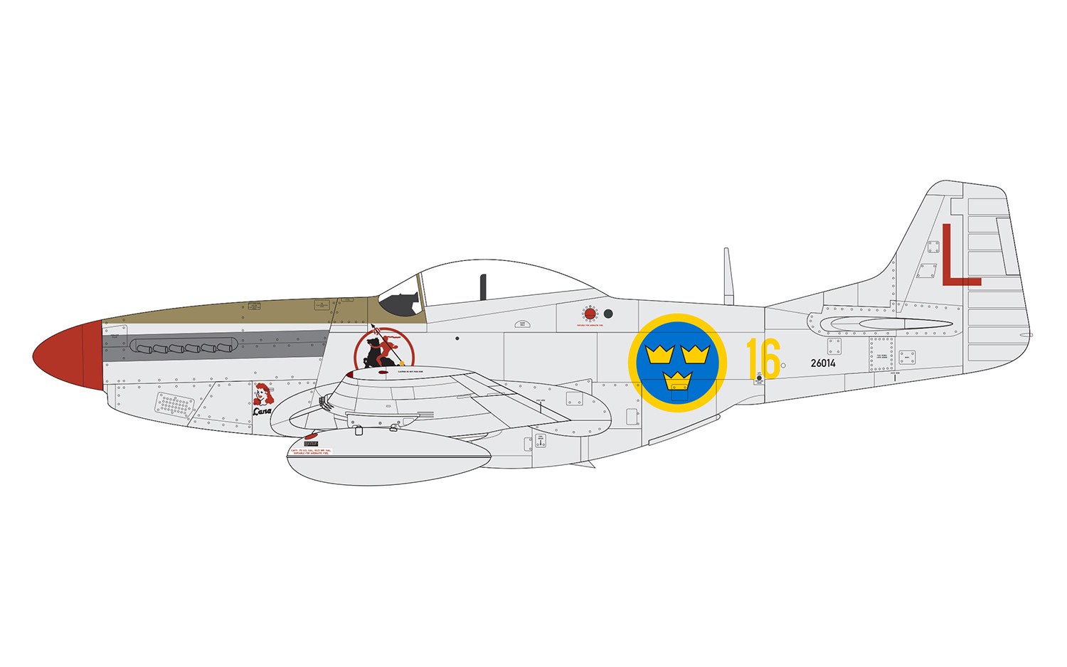 A05136 Сборная модель Самолета North American F51D Mustang Airfix