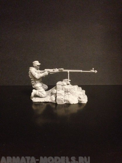 5011ТБ Боец на коленях с противотанковым  ружьем Три Богатыря