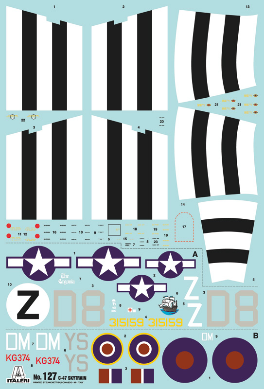 127ИТ Самолет C-47 SkyTrain Italeri