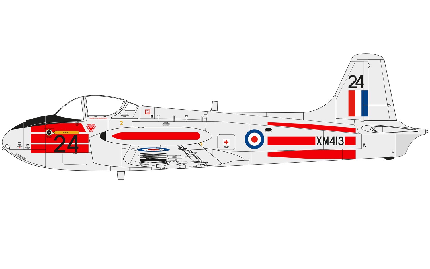 A02103 Самолет Percival Jet Provost T.3 Airfix