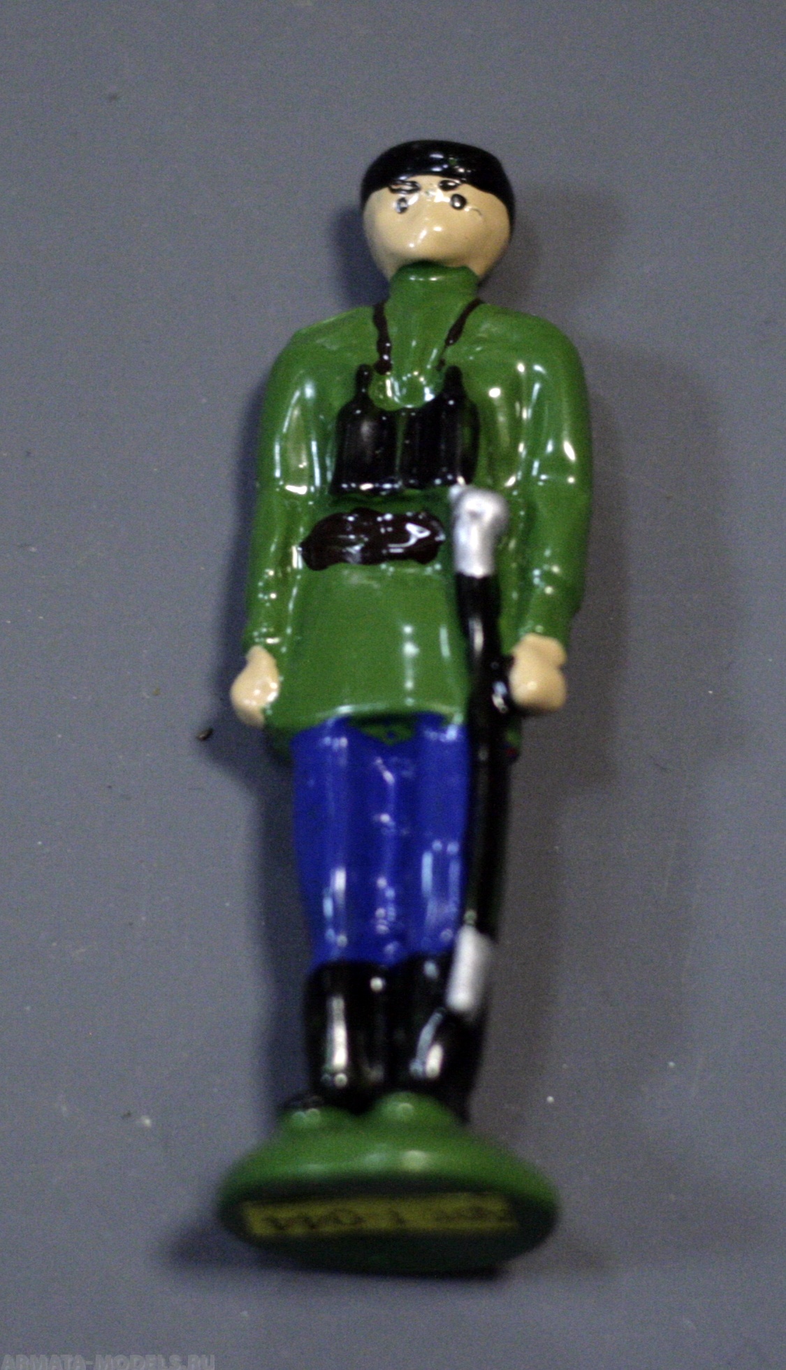 1-044 окрашеная фигура Кубанский казак-офицер Солдатики "Ура"