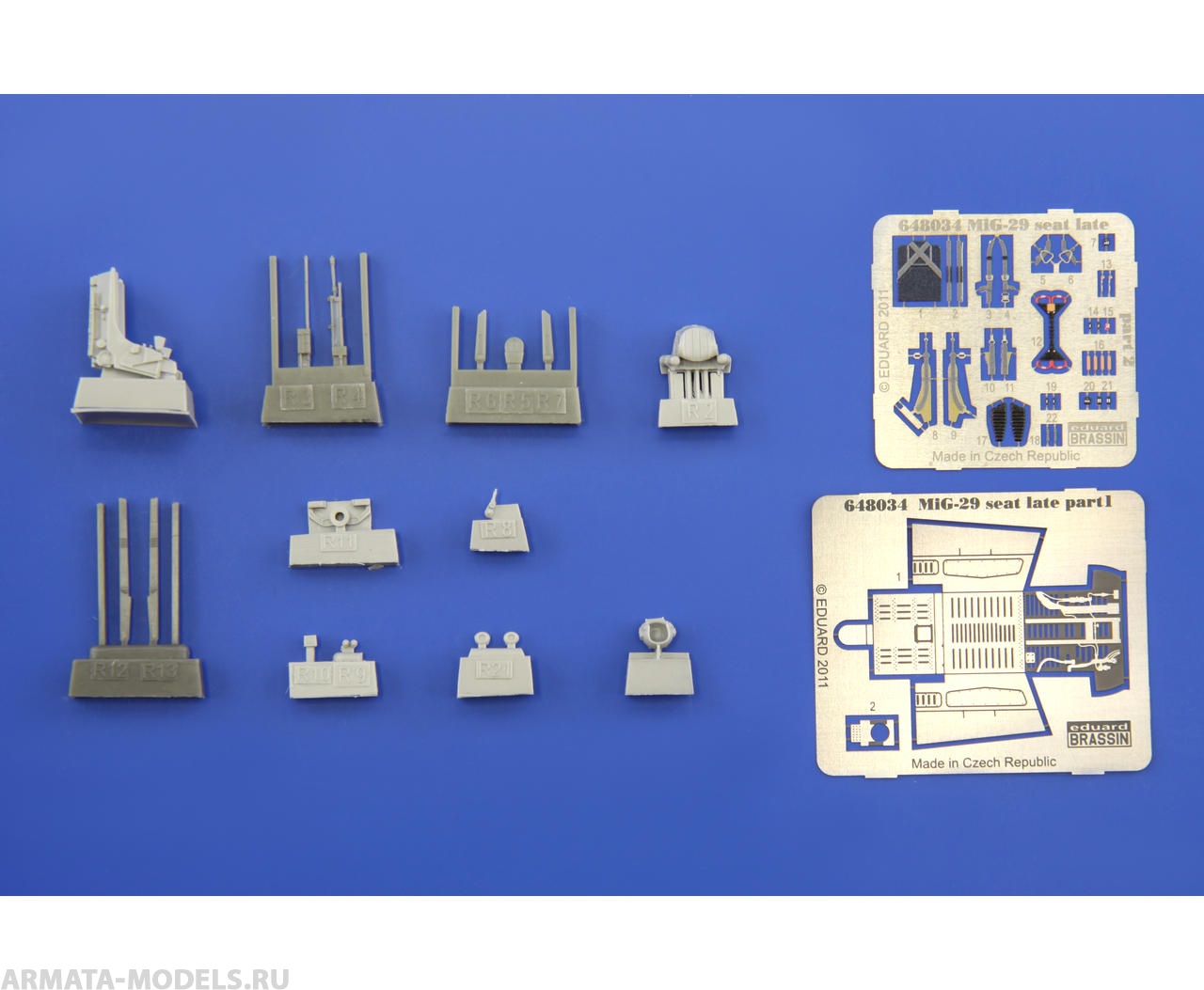 648034ED  MiG-29 seat late (for Academy kit) 1/48