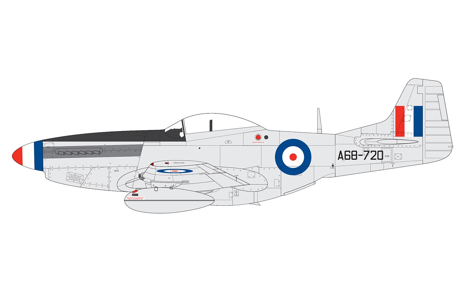 A05136 Сборная модель Самолета North American F51D Mustang Airfix