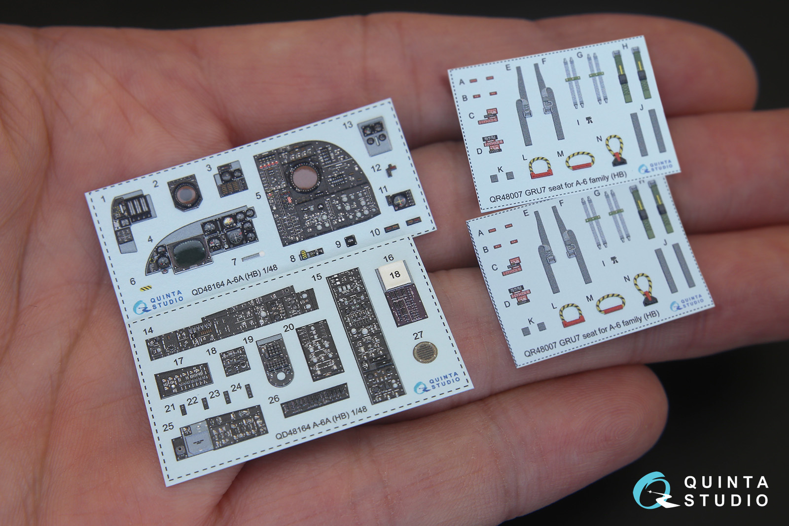 QD48164 3D Декаль интерьера кабины A-6A Intruder (для модели HobbyBoss)