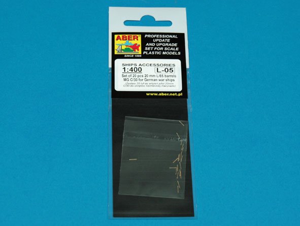 ABR-1:400-L-05  Дополнения для  Set of 20 pcs 20mm barrels MG C/30 для  1/400