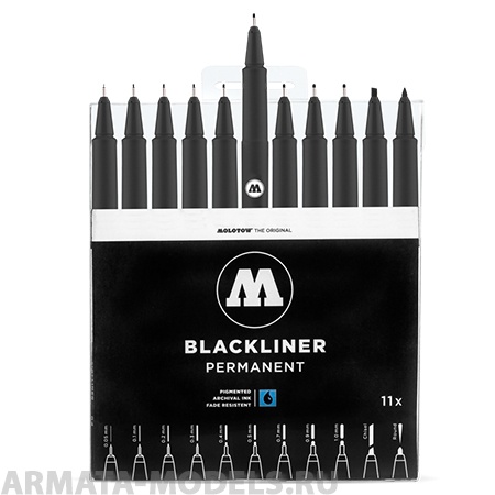 200485 Набор MOLOTOW Blackliner 11шт