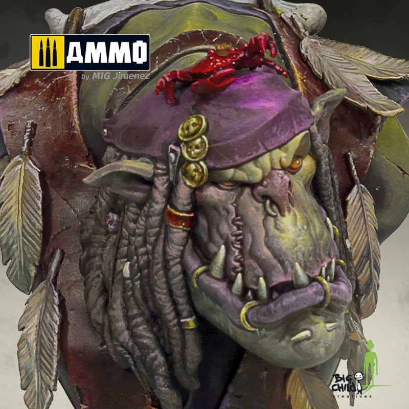 BCBSBU0001 Бюст Papa Jambo the Mighty Shaman BIG CHILD