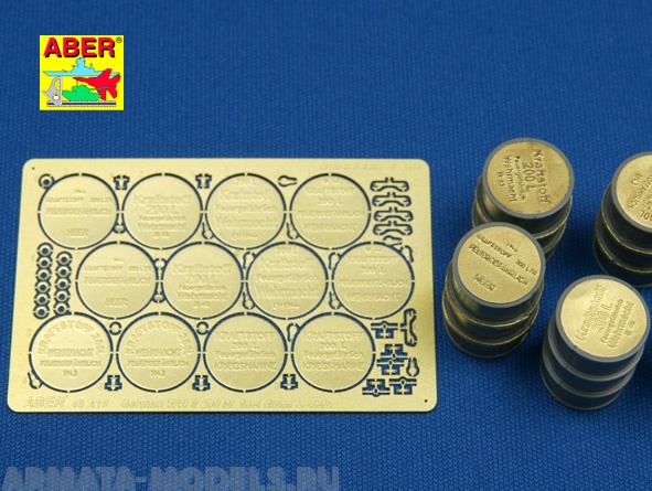 ABR-48-A18  Дополнения для  German WWII 200 ltr. fuel drum covers для  1/48
