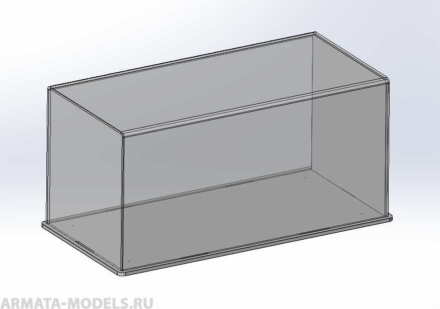 AM4305 Бокс прозрачный 250х120х120