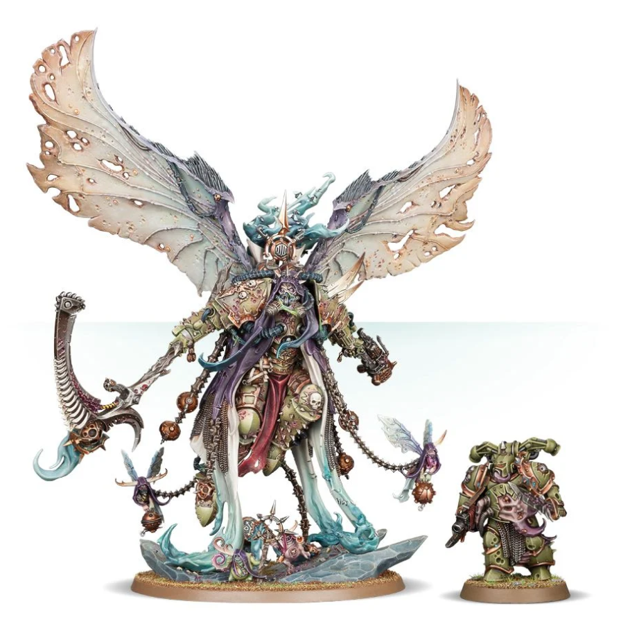 43-49 Набор Гвардия Смерти. Мортарион, Демон-Примарх Нургла (Mortarion, Daemon Primarch of Nurgle) (2021)