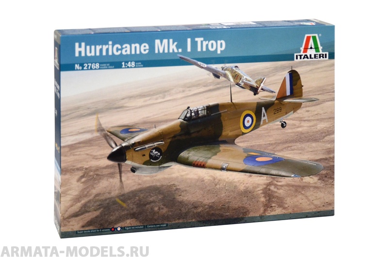 2768ИТ Истребитель HURRICANE Mk.I TROP Italeri