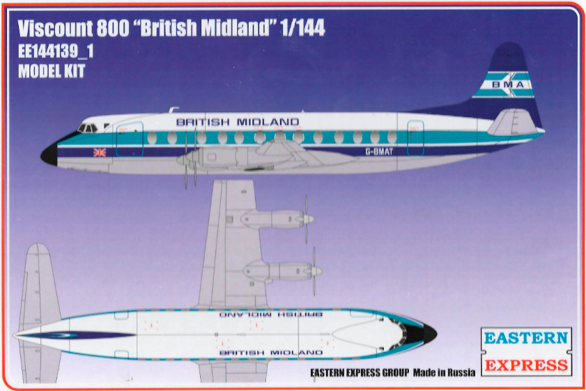 ЕЕ144139_1  Viscount 800 British Midland Восточный экспресс