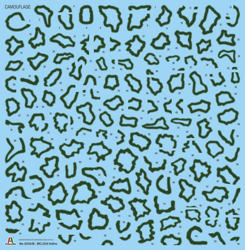 2519ИТ Самолет MACCHI MC 205 VELTRO Italeri