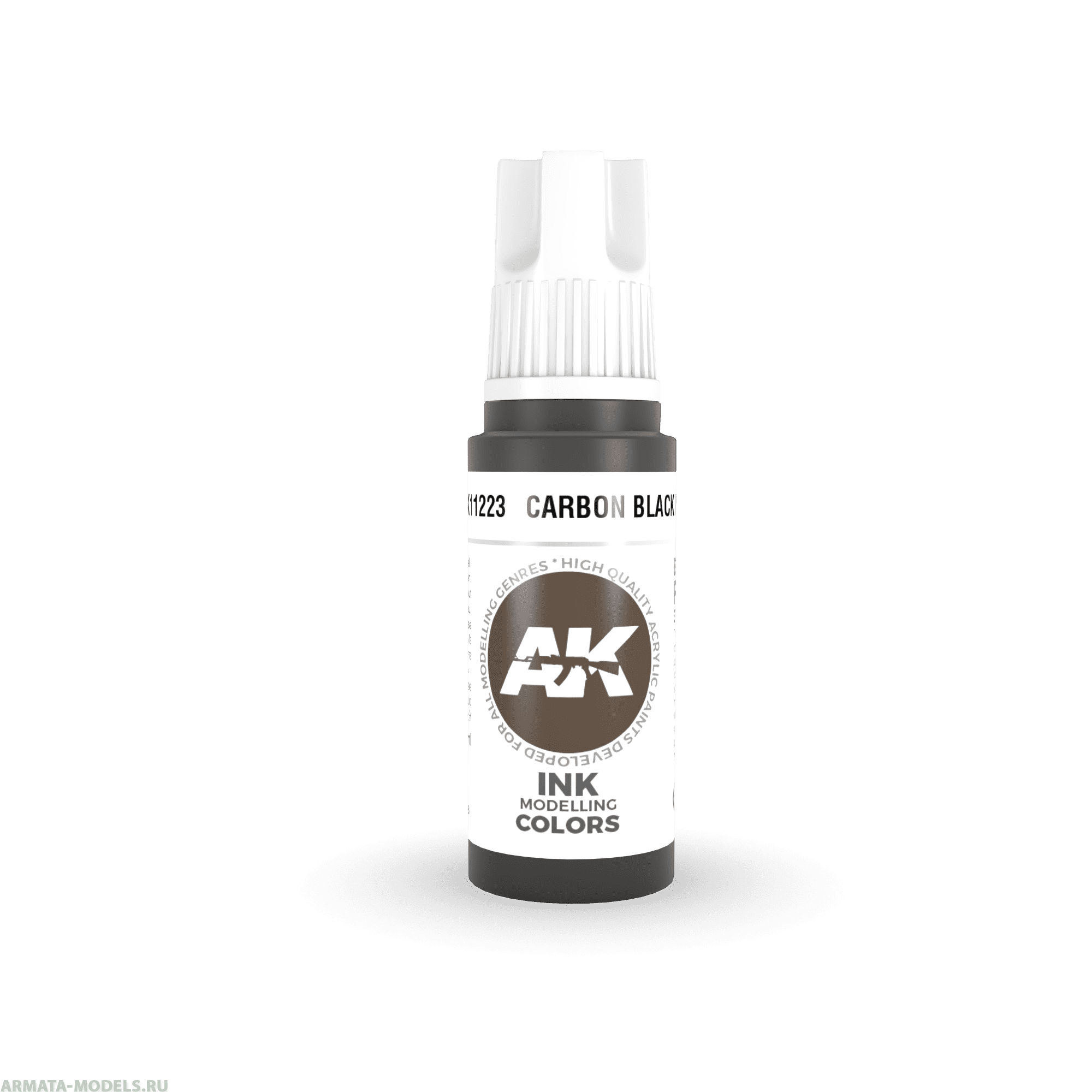 AK11223 Краска акриловая Carbon Black INK 17ml