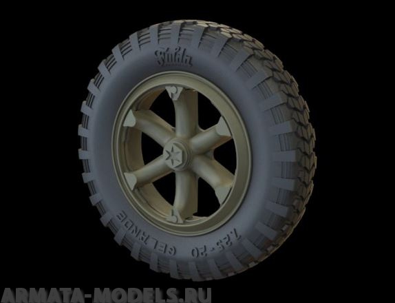RE35-205 Дополнение для моделей Road Wheels for Henschel 33 (Gelande Pattern)