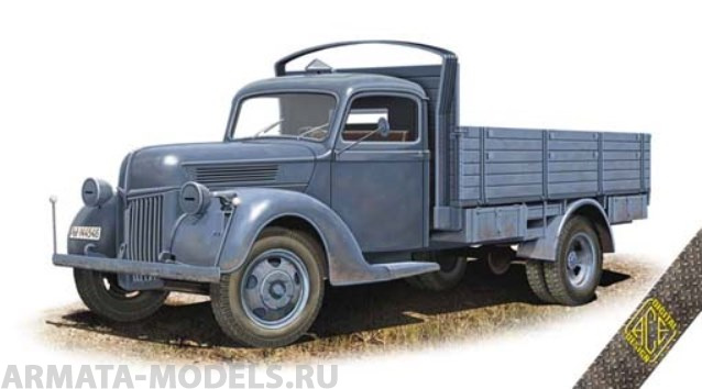 ACE72576 Немецкий 3-т грузовик V3000S с кузовом раннего типа ACE