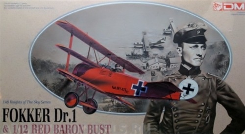 5903Д САМОЛЕТ FOKKER DR.I(красный барон) Dragon