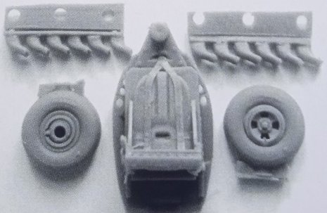 4806 Сборная модель самолета Spitfire Mk.IX - истребитель ВВС СССР InScale