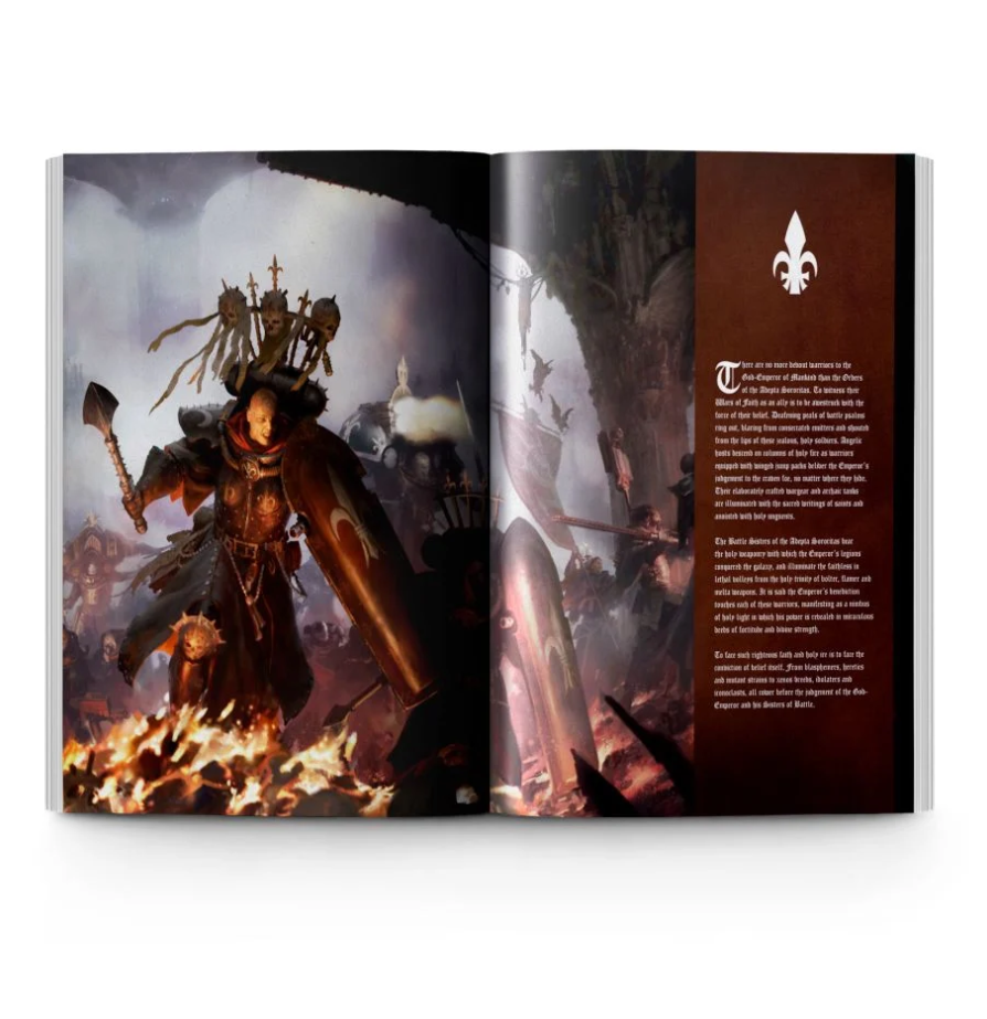 52-01GW Книга правил Кодекс Адепта Сороритас (англ.) (Codex Adepta Sororitas (HB, Eng))