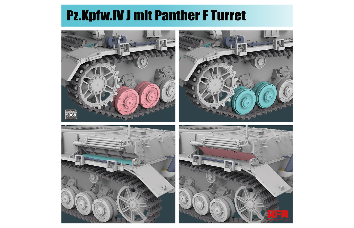 RM-5068 Pz.Kpfw.IV J mit Panther F Turret Rye Field Model (RFM)