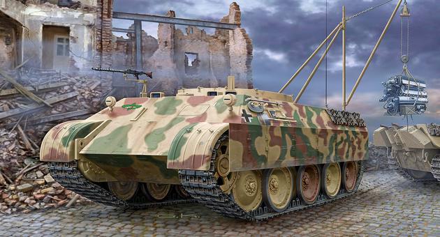 03238 Бронированная ремонтно-эвакуационная машина Bergepanther (Sd.Kfz. 179) Revell