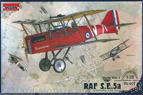 Rod607 Самолёт RAF S.E.5A W/WOLSELEY VIPER Roden