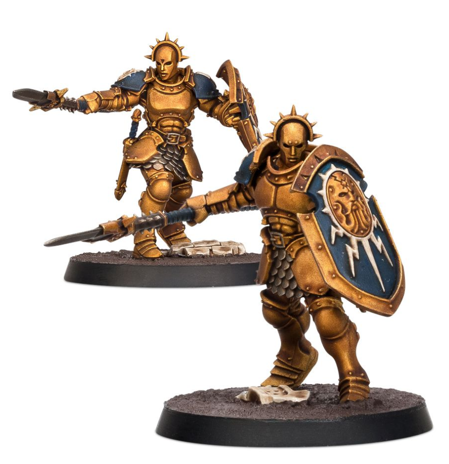 60-10GW Набор Эра Сигмара. Грозорожденные Вечные. Виндикаторы с набором красок (AOS Stormcast Eternals Vindictors + Paints Set)