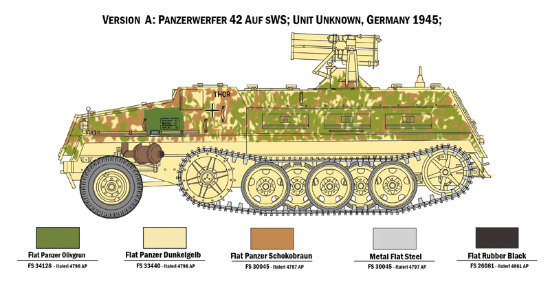6562ИТ Бронеавтомобиль 15 cm Panzerwerfer 42 auf Schwerer We Italeri