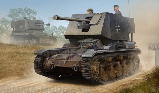 83808 САУ 5 cm Pak(t) Sfl.auf Fgst. Pz.Kpfw.35 R 731(f) Hobby Boss