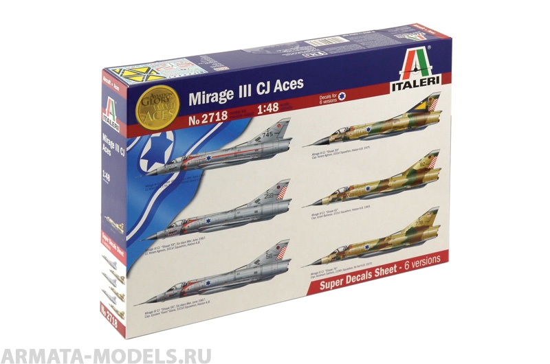 2718ИТ Самолет MIRAGE III CJ ACES Italeri