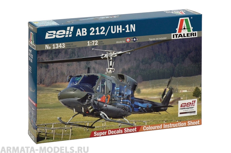 1343ИТ Вертолет Bell AB.212/UH.1N Italeri