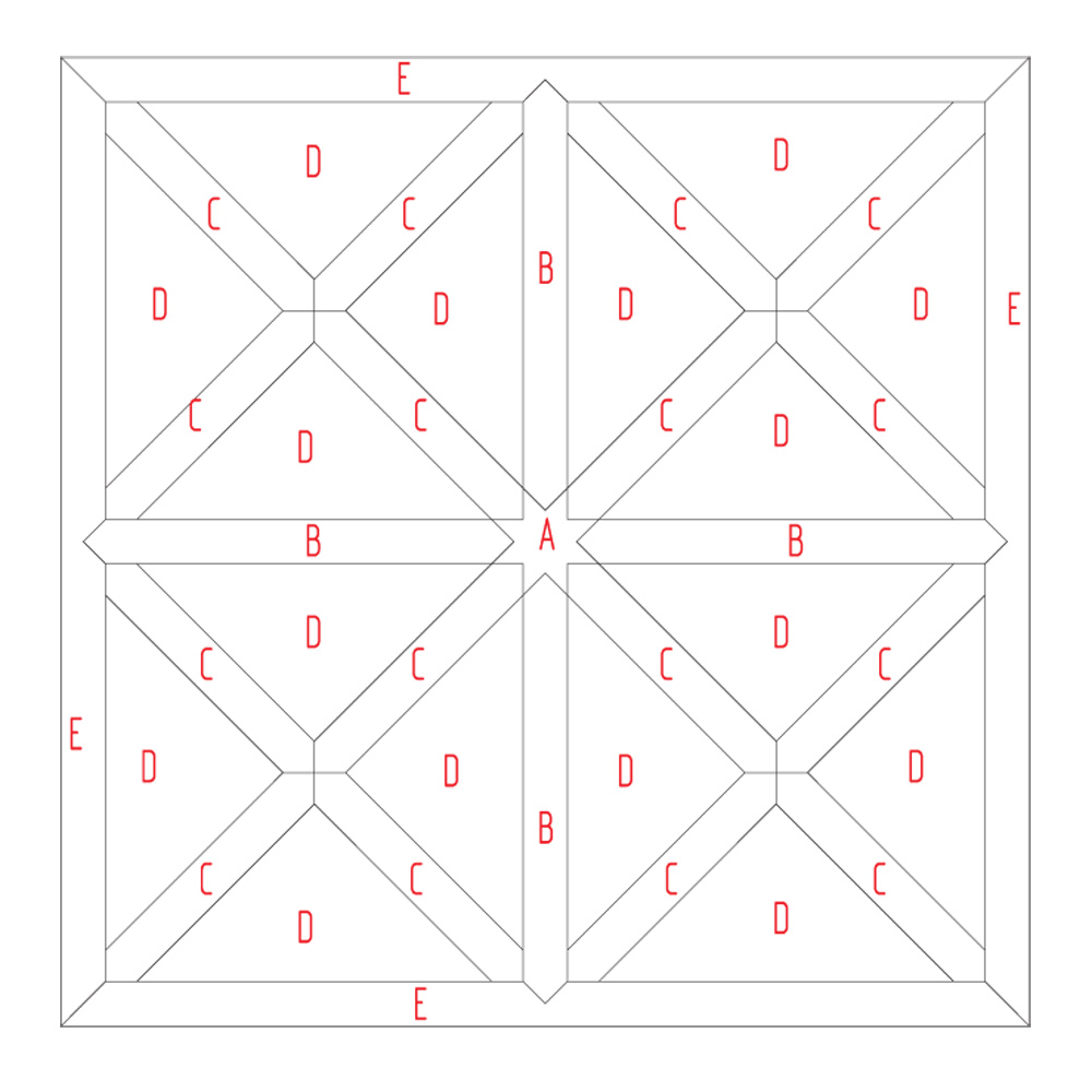 S-136 Паркет наборный Д'Аремберг, размер L
