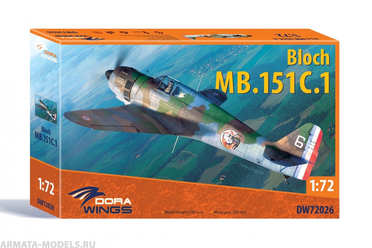 DW72026 Bloch MB.151 C.1 Dora Wings