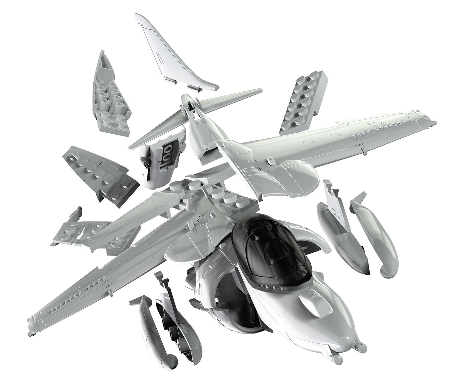 J6009 QUICKBUILD Harrier Airfix