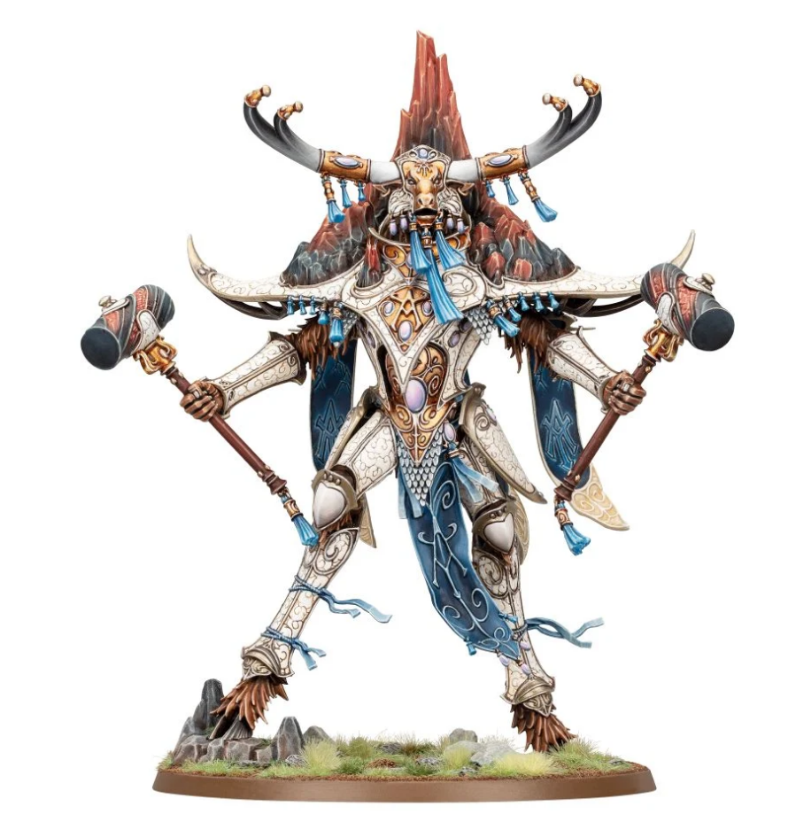 87-56GW Набор Люминеты, Повелители Владений. Аваленор, Король с Каменным Сердцем (Lumineth: Avalenor, the Stoneheart King)