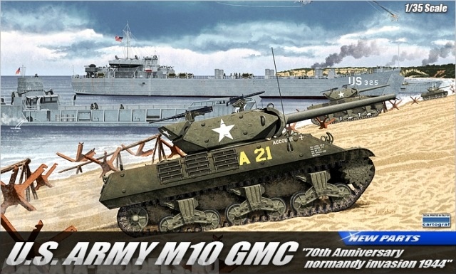 13288 САУ  US ARMY M10 GMC Anniv.70 Normandy Invasion 1944 Academy