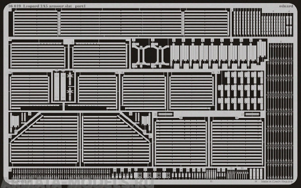 36019ED  Фототравление: Leopard 2A6M armour slat 1/35