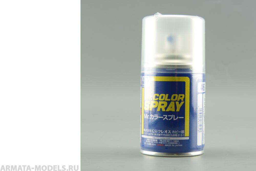 S046 Краска в баллончиках т.м. MR.HOBBY 100мл  CLEAR