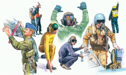 1246ИТ Солдаты NATO pilots and ground crew Italeri