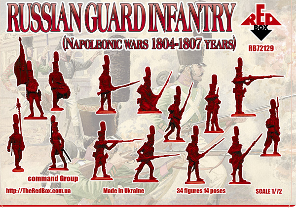 RB72129 Nap. Russian Guard Infantry. 1804-1807. Red Box